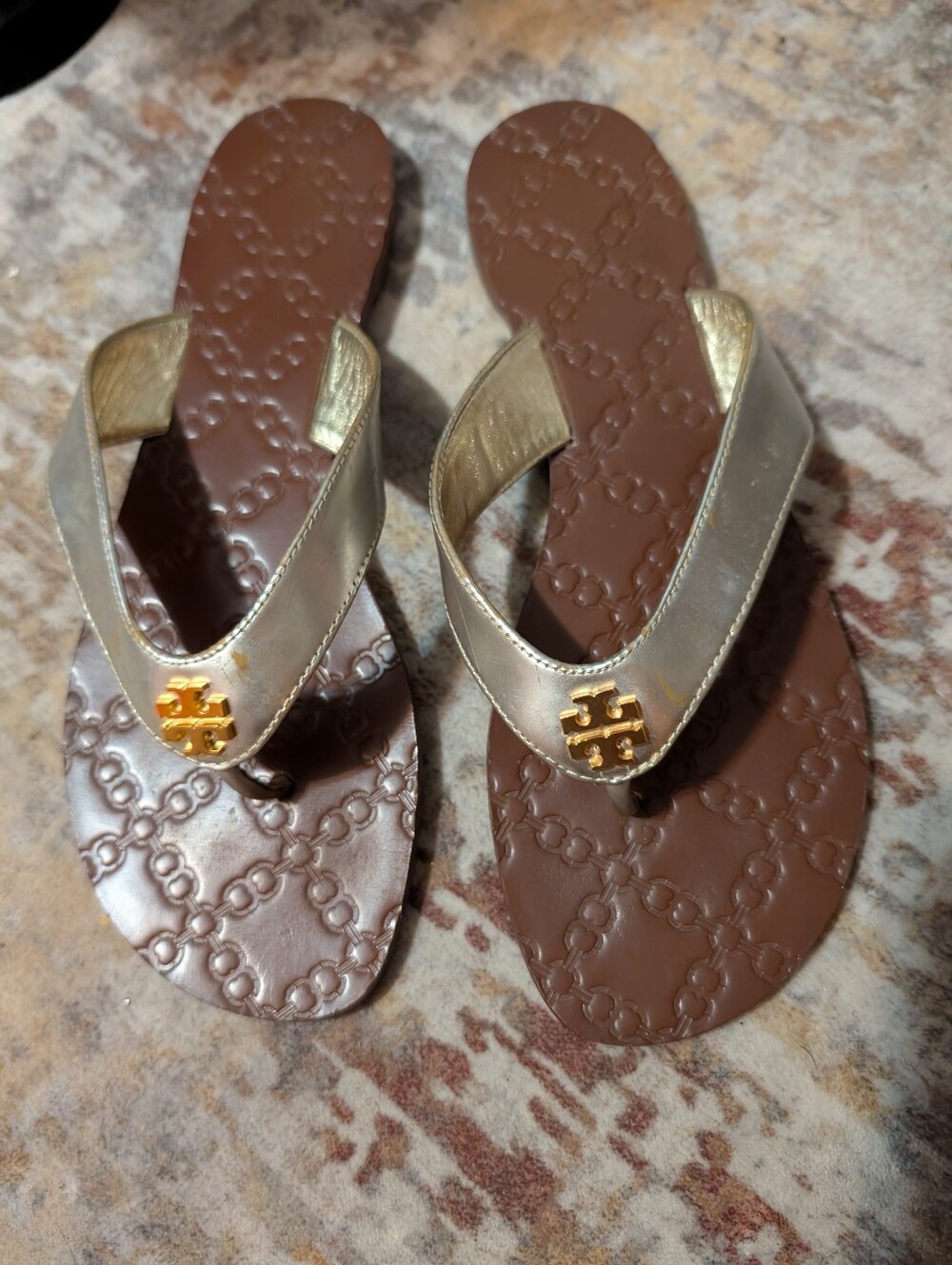 Tory Burch Monroe Thong Sandals Size 8.5 M